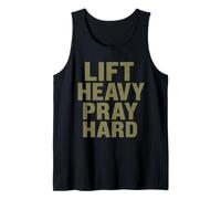 Lift Heavy Pray Hard - Faith Meets Fitness Camiseta sin Mangas