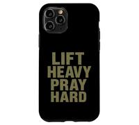 Lift Heavy Pray Hard - Faith Meets Fitness Carcasa para iPhone 11 Pro