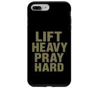 Lift Heavy Pray Hard - Faith Meets Fitness Carcasa para iPhone 7 Plus/8 Plus