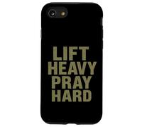 Lift Heavy Pray Hard - Faith Meets Fitness Carcasa para iPhone SE (2020) / 7/8