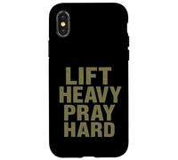 Lift Heavy Pray Hard - Faith Meets Fitness Carcasa para iPhone X/XS