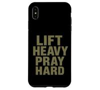 Lift Heavy Pray Hard - Faith Meets Fitness Carcasa para iPhone XS MAX