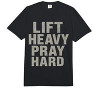 Lift Heavy Pray Hard - Faith Meets Fitness Comfort Colors Adult Heavyweight T-Shirt