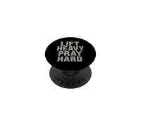 Lift Heavy Pray Hard - Faith Meets Fitness PopSockets PopGrip Adhesivo