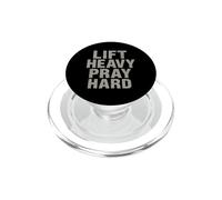 Lift Heavy Pray Hard - Faith Meets Fitness PopSockets PopGrip para MagSafe