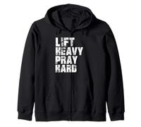 Lift Heavy Pray Hard, Gym Christian Gift for Christian Sudadera con Capucha