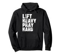 Lift Heavy Pray Hard, Gym Christian Gift for Christian Sudadera con Capucha