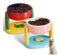 Liftable Suction Cup Pet Bowl, 2025 New Adjustable Height Stainless Steel Feeder, Non-Slip Elevated Dog Cat Food Water Dish, Easy to Clean, for Small Medium Large Pets (Mix)