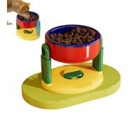 Liftable Suction Cup Pet Bowl, Non-Slip Elevated Height Food and Water Dish for Cat Dog, Easy to Clean, Durable Design, for Small Medium Large Pets (Red * 1)