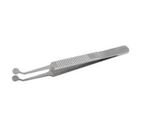 LIFTATAPA Pinzas expresoras de glándulas de Meibomio, herramientas de bloqueo de glándulas de párpados, pinzas de masaje de párpados de acero inoxidable, punta redonda para extracción de ojos secos