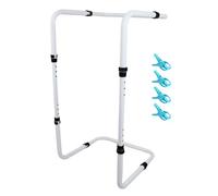 Lifter de cama, ajustable Carbon Steel Bed Sheet Riser, Medical Blankets Support Frame, Hospital Bed Accessory for Seniors, Teens, Family Members, or Injury Recovery, 17.13x16.14x25.59x33.27 inches