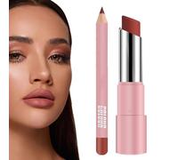 Lifter Glaze Bálsamo Labial, Crema de Labios Reparadora Para Niñas, Larga Duración, Resistente Al Agua Mate Lipstick Set, Lápiz Labial Aceite, Blanqueamiento Y Humedad, Cuidado Compacto No Adhesivo
