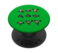 Lifting Frenchie Xmas PopSockets PopGrip Adhesivo