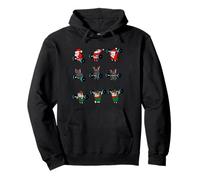 Lifting Frenchie Xmas Sudadera con Capucha