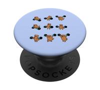Lifting Golden Retriever PopSockets PopGrip Adhesivo