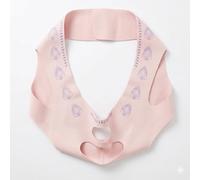 Lifting Gurt - Doppelkinngurt zur Gesichtsstraffung | Nahtloser Hochelastischer Stoff zur Konturierung der Kinnlinie, Komfortables Gesichtsschlankungs-Band (Rosa)