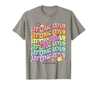 Lifting Love Groovy Style Design for Gym and Fitness Fans Camiseta