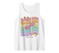 Lifting Love Groovy Style Design for Gym and Fitness Fans Camiseta sin Mangas