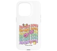 Lifting Love Groovy Style Design for Gym and Fitness Fans Carcasa para iPhone 15 Pro