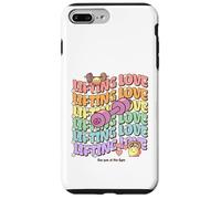 Lifting Love Groovy Style Design for Gym and Fitness Fans Carcasa para iPhone 7 Plus/8 Plus