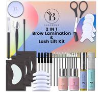 Lifting Pestañas Kit Profesional, Kit de Laminación de Cejas 2 en 1, Dura 6-8 Semanas, 15 Usos, DIY Lifting Pestañas y Cejas, Lash Lift y Brow Lamination - BLK3
