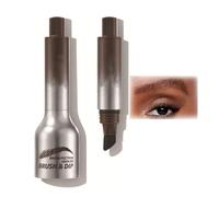 Liftique Brow-Fection Cepillo Angular y Dip - Lápiz de Cejas Multifunción No Manchado (04 Chocolate)