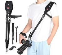 Lifuncren Conjunto de Correa Cámara, Correa Muñeca y Hombro con Liberación Rápida Ajustable para Cámaras DSLR SLR - Fotógrafos