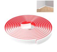 Lifuncren Tiras Decorativas Flexibles Autoadhesivos 8 metros, Molduras Decorativas para Pared Autoadhesiva, Tira De Calafateo Flexibles para Bordes de Pared, Techo, Ribete de Esquina (Blanco, 12*9 mm)