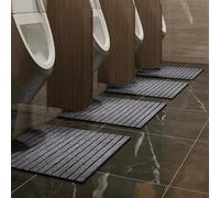 Lifup Alfombrilla para Urinario Antideslizante Secado Rápido para Baños Comerciales y Públicos Gris 5 4 Piezas 40 x 60 cm