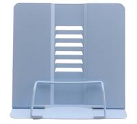 Lifup Atril para Libros con Clip, Soporte Libro para Leer MetáLico Ajustable y Plegable Azul 20W x 19H x 15D cm