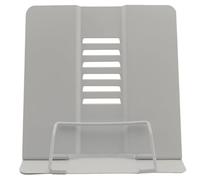 Lifup Atril para Libros con Clip, Soporte Libro para Leer MetáLico Ajustable y Plegable Gris 20W x 19H x 15D cm