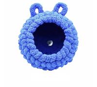 Lifup Nido de Pájaro Cálido para Invierno, Invierno Hamaca Colgante Cueva Jaula de Felpa Happy Hut Tienda de Cama para Loro, Periquito, Cacatúa, Cono, Lovebird Finch Cockatoo Africano Azul L