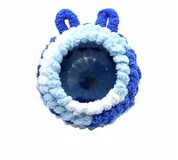 Lifup Nido de Pájaro Cálido para Invierno, Invierno Hamaca Colgante Cueva Jaula de Felpa Happy Hut Tienda de Cama para Loro, Periquito, Cacatúa, Cono, Lovebird Finch Cockatoo Africano Azul 3 L