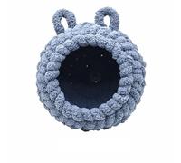 Lifup Nido de Pájaro Cálido para Invierno, Invierno Hamaca Colgante Cueva Jaula de Felpa Happy Hut Tienda de Cama para Loro, Periquito, Cacatúa, Cono, Lovebird Finch Cockatoo Africano Morado L