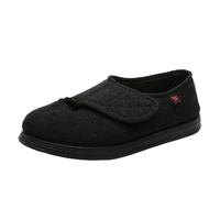 Lifup Zapatos de Rehabilitación Diabéticos para Mujer Respirable Pantuflas para Pies Hinchados Negro 40.5