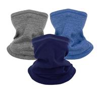 lifwimner 3 Piezas Braga Cuello de Invierno para Niños, Bufanda Cuello Abrigada a Prueba de Viento, Pasamontañas de Esquí para Esquiar al Aire Libre y Ciclismo