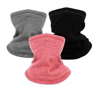 lifwimner 3 Piezas Braga Cuello de Invierno para Niños, Bufanda Cuello Abrigada a Prueba de Viento, Pasamontañas de Esquí para Esquiar al Aire Libre y Ciclismo