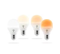 LIFX Bombilla Mini E27, Blanca Regulable fría y cálida, no Requiere Concentrador, 9 W, Paquete de 4 Unidades.