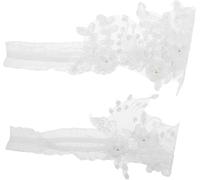 Liga de encaje para novia, perlas sintéticas, bordado floral, rendimiento confiable, diseño ergonómico, aplicación versátil, accesorio para la pierna de la novia y dama de honor