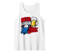 Liga de la Cerveza All Stars Liga de béisbol para Adultos recreativo Camiseta sin Mangas