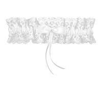 Liga de Novia con Encaje Blanco Y Lazo, Liga de Boda, Liga de Encaje para Damas Liga de Pierna de Encaje para Piernas Anillo De Novia Accesorios De Boda Para Novia, Halloween, Despedida