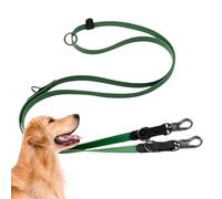 Liga de perros para perros | Correa para atar la cuerda del PVC impermeable, correa de entrenamiento y caminata resistente con 2 hebillas metálicas, una correa resistente