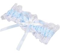 Liga elástica de encaje azul claro, rendimiento fiable, diseño ergonómico, aplicación versátil, banda elástica para la pierna, liga de encaje para accesorios de día de boda