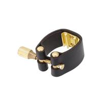 Ligadura De Boquilla De Saxofón Alto, Boquilla De Cuero, Clip De Sujeción, Ligaduras Para Accesorios De Saxofón Alto, Baquelita De Metal (Color : A)