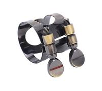 Ligadura para saxofón Tenor, Abrazadera para saxofón, Sujetador de Boquilla, Clip de Metal para saxofón, Accesorios para Instrumentos Musicales, ligadura para Clarinete(Antiguo Azul)