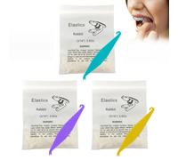Ligas de Brackets Elásticas - Gomas Ortodoncia Multiusos, 120 Unidades, Bandas Dentales Pequeñas para Dientes Separados, Torcidos y Corrección de Mordida - Accesorios de Ortodoncia con Gancho