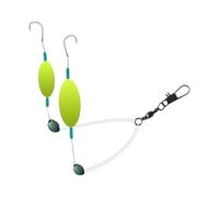 Ligas De Fondo Inversa De Doble Gancho Cebos Natación Cabello Pesca Manchas para Cabello con Grano Espacial para Agua Agua Dulce Y La Suspensión Salada Equipo Pesca contra