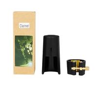 Ligature Clarinete Tapas Boquilla PU Clarinete Sujetador Ligadura Con Tapas Accesorios Clarinete