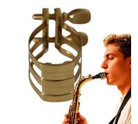 Ligature De Saxofón Alto Sax - Saxofón Ligature Cerra, Ligadura De Saxofón Ajustable | Ligature Del Portavoz De Saxo Dorado Con Doble Tornillo, Clip De Saxofón Que Accesorios Para Amantes De
