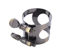 Ligature del Portavoz de la Boquilla de Saxofón, Accesorios de Instrumentos Musicales de Clip de Metal, Tornillos Ajustables para Flexibilidad, Resistente y (Voz alta)